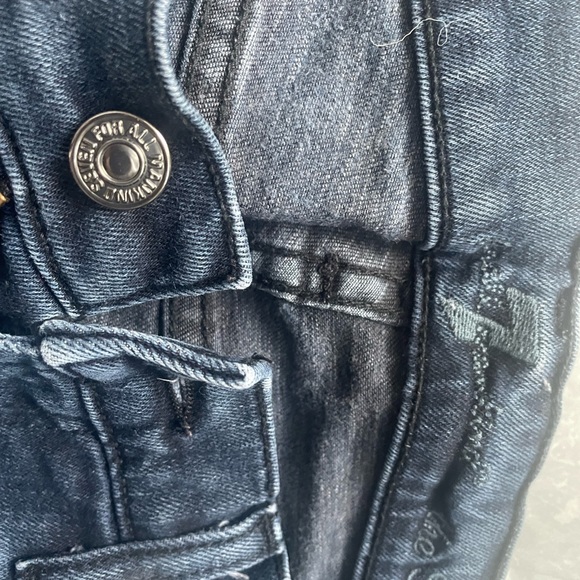 5 pairs of women’s/girls like new  dark denim jeans - Picture 2 of 4